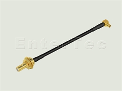  MMCX(M) R/A Plug / RG-174 / SMB(M Contact) S/T Bulkhead Jack , L=110mm                                                                                                                                                                                                                                                                                                                                                                                                                                                                                                                                                                                                                                                                                                                                                          
