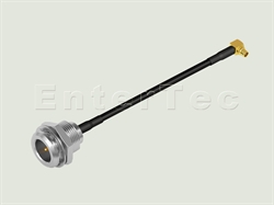  FME(M) S/T Bulkhead Plug Front Mount / RG-174 / MMCX(M) R/A Plug , L=250mm                                                                                                                                                                                                                                                                                                                                                                                                                                                                                                                                                                                                                                                                                                                                                      
