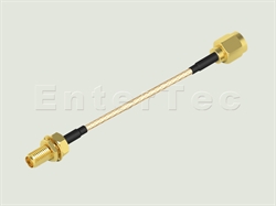  SMA(F) S/T Bulkhead Jack / RG-316 / SMA(M) S/T Plug , L=2000mm                                                                                                                                                                                                                                                                                                                                                                                                                                                                                                                                                                                                                                                                                                                                                                  
