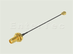  SMA(F) S/T Bulkhead Jack / 1.37mm / IPEX , L=117mm                                                                                                                                                                                                                                                                                                                                                                                                                                                                                                                                                                                                                                                                                                                                                                              