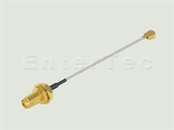  SMA(F) S/T R/P Bulkhead Jack / 1.32mm / IPEX , L=200mm                                                                                                                                                                                                                                                                                                                                                                                                                                                                                                                                                                                                                                                                                                                                                                          