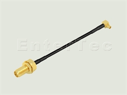  SMA(F) S/T Bulkhead Jack / RG-174 / MMCX(M) R/A Plug , L=110mm                                                                                                                                                                                                                                                                                                                                                                                                                                                                                                                                                                                                                                                                                                                                                                  