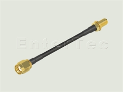  SMA(F) S/T R/P Bulkhead Jack / LMR-240 / SMA(M) S/T R/P Plug , L=1000mm                                                                                                                                                                                                                                                                                                                                                                                                                                                                                                                                                                                                                                                                                                                                                         