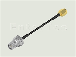  TNC(F) S/T R/P Bulkhead Jack With O-Ring / RG-58 / SMA(M) S/T Plug , L=150mm                                                                                                                                                                                                                                                                                                                                                                                                                                                                                                                                                                                                                                                                                                                                                    