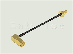  SMA(M) R/A Plug / RG-174 / SMA(F) S/T Bulkhead Jack With O-Ring , L=100mm                                                                                                                                                                                                                                                                                                                                                                                                                                                                                                                                                                                                                                                                                                                                                       