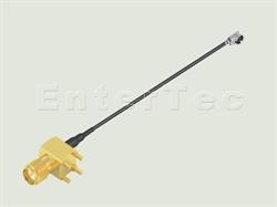  SMA(F) R/A R/P Jack For P.C.B Mount / 1.37mm / U.FL , L=165mm                                                                                                                                                                                                                                                                                                                                                                                                                                                                                                                                                                                                                                                                                                                                                                   