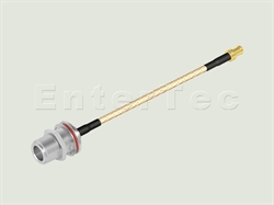  N(F) S/T Bulkhead Jack With O-Ring / RG-316 / MCX(M) S/T Plug , L=250mm                                                                                                                                                                                                                                                                                                                                                                                                                                                                                                                                                                                                                                                                                                                                                         