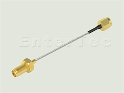  SMA(F) S/T Bulkhead Jack / .085 Semi-Flexible / SMA(M) S/T Plug , L=600mm                                                                                                                                                                                                                                                                                                                                                                                                                                                                                                                                                                                                                                                                                                                                                       