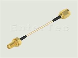  SMA(F) S/T Bulkhead Jack / RG-316 / SMA(M) S/T Plug , L=1000mm                                                                                                                                                                                                                                                                                                                                                                                                                                                                                                                                                                                                                                                                                                                                                                  