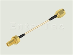  SMA(F) S/T Bulkhead Jack / RG-316 / SMA(M) S/T Plug , L=3000mm                                                                                                                                                                                                                                                                                                                                                                                                                                                                                                                                                                                                                                                                                                                                                                  