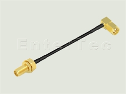  SMA(F) S/T Bulkhead Jack / RG-174 / SMA(M) R/A Plug , L=55mm                                                                                                                                                                                                                                                                                                                                                                                                                                                                                                                                                                                                                                                                                                                                                                    