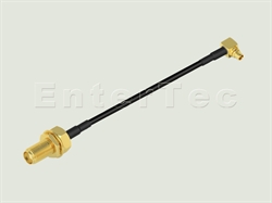  MMCX (M) R/A Plug / RG-174 / SMA (F) S/T Bulkhead Jack , L=150mm                                                                                                                                                                                                                                                                                                                                                                                                                                                                                                                                                                                                                                                                                                                                                                