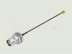  TNC(F) S/T R/P Bulkhead Jack With O-Ring / 1.37mm / IPEX , L=450mm                                                                                                                                                                                                                                                                                                                                                                                                                                                                                                                                                                                                                                                                                                                                                              