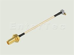  SMA(F) S/T Bulkhead Jack / RG-178 / MC CARD(M) R/A Plug , L=150mm                                                                                                                                                                                                                                                                                                                                                                                                                                                                                                                                                                                                                                                                                                                                                               