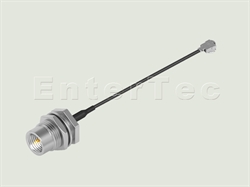  FME(M) S/T Bulkhead Plug / 1.37mm / U.FL , L=100mm                                                                                                                                                                                                                                                                                                                                                                                                                                                                                                                                                                                                                                                                                                                                                                              