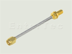  SMA(M) S/T Plug / Semi-Flexible RG-402 / SMA(F) S/T Bulkhead Jack , L=304.8mm                                                                                                                                                                                                                                                                                                                                                                                                                                                                                                                                                                                                                                                                                                                                                   