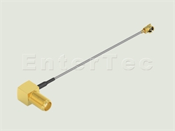  SMA(F) R/A Bulkhead Jack / 1.32mm / IPEX , L=110mm                                                                                                                                                                                                                                                                                                                                                                                                                                                                                                                                                                                                                                                                                                                                                                              