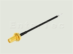  SMA(F) S/T Bulkhead Jack / RG-174 / Strip&Tin , L=110mm                                                                                                                                                                                                                                                                                                                                                                                                                                                                                                                                                                                                                                                                                                                                                                         