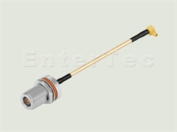  N(F) S/T Bulkhead Jack With O-Ring / RG-316 / MMCX(M) R/A Plug , L=170mm                                                                                                                                                                                                                                                                                                                                                                                                                                                                                                                                                                                                                                                                                                                                                        