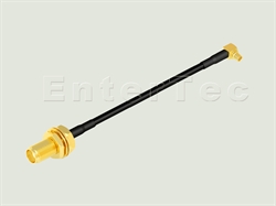  SMA(F) S/T Bulkhead Jack / RG-174 / MMCX(M) R/A Plug , L=100mm                                                                                                                                                                                                                                                                                                                                                                                                                                                                                                                                                                                                                                                                                                                                                                  