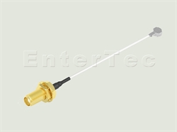  SMA(F) S/T Bulkhead Jack / 0.81mm / Murata MXTK92 , L=80mm                                                                                                                                                                                                                                                                                                                                                                                                                                                                                                                                                                                                                                                                                                                                                                      