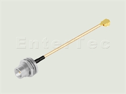  FME(M) S/T Bulkhead Plug / RG-178 / IPEX , L=100mm                                                                                                                                                                                                                                                                                                                                                                                                                                                                                                                                                                                                                                                                                                                                                                              