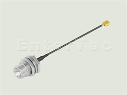  FME(M) S/T Bulkhead Plug / 1.37mm / IPEX , L=100mm                                                                                                                                                                                                                                                                                                                                                                                                                                                                                                                                                                                                                                                                                                                                                                              