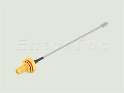  SMA(F) S/T Bulkhead Jack With O-Ring / 1.48mm / H.FL , L=130mm                                                                                                                                                                                                                                                                                                                                                                                                                                                                                                                                                                                                                                                                                                                                                                  