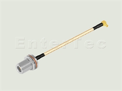  N(F) S/T Bulkhead Jack With O-Ring / RG-316 / MMCX(M) R/A Plug , L=180mm                                                                                                                                                                                                                                                                                                                                                                                                                                                                                                                                                                                                                                                                                                                                                        