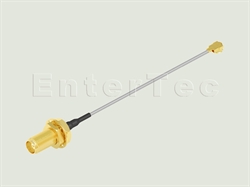  SMA(F) S/T R/P Bulkhead Jack / 1.32mm D/S / IPEX , L=200mm                                                                                                                                                                                                                                                                                                                                                                                                                                                                                                                                                                                                                                                                                                                                                                      