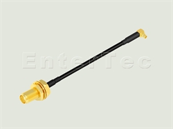  SMA(F) S/T Bulkhead Jack / LMR-100A / MMCX(M) R/A Plug , L=100mm                                                                                                                                                                                                                                                                                                                                                                                                                                                                                                                                                                                                                                                                                                                                                                