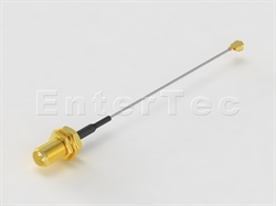  SMA(F) S/T R/P Bulkhead Jack / 1.32mm / IPEX , L=225mm                                                                                                                                                                                                                                                                                                                                                                                                                                                                                                                                                                                                                                                                                                                                                                          