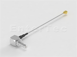  SMB(M Contact) R/A Bulkhead Jack / 1.32mm / IPEX , L=82.55mm                                                                                                                                                                                                                                                                                                                                                                                                                                                                                                                                                                                                                                                                                                                                                                    