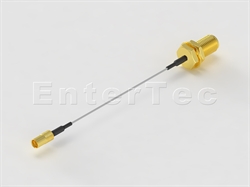  MMCX(F) S/T Jack / 0.81mm / SMA(F) S/T Bulkhead Jack , L=90mm                                                                                                                                                                                                                                                                                                                                                                                                                                                                                                                                                                                                                                                                                                                                                                   