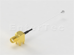  SMA(F) R/A Jack For P.C.B Mount / 0.81mm / Murata MXTK92 , L=110mm                                                                                                                                                                                                                                                                                                                                                                                                                                                                                                                                                                                                                                                                                                                                                              