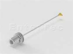  N(F) S/T Jack With O-Ring / RG-405 Semi-Flexible / MMCX(M) R/A Plug , L=150mm                                                                                                                                                                                                                                                                                                                                                                                                                                                                                                                                                                                                                                                                                                                                                   