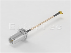  N(F) S/T Bulkhead Jack / RG-316 / MMCX(M) R/A Plug , L=300mm                                                                                                                                                                                                                                                                                                                                                                                                                                                                                                                                                                                                                                                                                                                                                                    