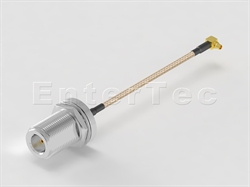  N(F) S/T Bulkhead Jack With O-Ring / RG-316 / MMCX(M) R/A Plug , L=200mm                                                                                                                                                                                                                                                                                                                                                                                                                                                                                                                                                                                                                                                                                                                                                        