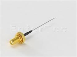  SMA(F) S/T Bulkhead Jack With O-Ring / 1.13mm / Strip&Tin , L=60mm                                                                                                                                                                                                                                                                                                                                                                                                                                                                                                                                                                                                                                                                                                                                                              