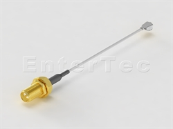  SMA(F) S/T R/P Bulkhead Jack / 1.13mm / U.FL , L=100mm                                                                                                                                                                                                                                                                                                                                                                                                                                                                                                                                                                                                                                                                                                                                                                          