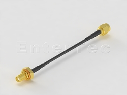  SMA(F) S/T Bulkhead Jack With O-Ring / RG-174 / SMA(M) S/T Plug , L=5000mm                                                                                                                                                                                                                                                                                                                                                                                                                                                                                                                                                                                                                                                                                                                                                      