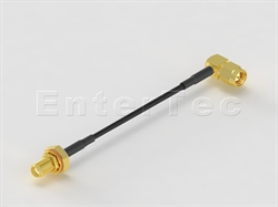  SMA(M) R/A Plug / RG-174 / SMA(F) S/T Bulkhead Jack With O-Ring , L=120mm                                                                                                                                                                                                                                                                                                                                                                                                                                                                                                                                                                                                                                                                                                                                                       