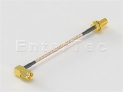  SMA(M) R/A Plug / RG-316 / SMA(F) S/T Bulkhead Jack , L=200mm                                                                                                                                                                                                                                                                                                                                                                                                                                                                                                                                                                                                                                                                                                                                                                   