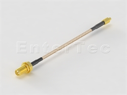  SMA(F) S/T Bulkhead Jack / RG-316 / MMCX(M) S/T Plug , L=100mm                                                                                                                                                                                                                                                                                                                                                                                                                                                                                                                                                                                                                                                                                                                                                                  
