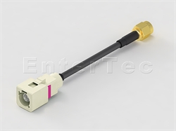 FAKRA SMB(F Contact) S/T Plug Code I / RG-58 / SMA(M) S/T Plug , L=3000mm                                                                                                                                                                                                                                                                                                                                                                                                                                                                                                                                                                                                                                                                                                                                                       
