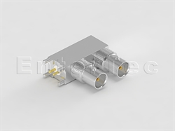  MINI BNC(F) R/A Jack For P.C.B Mount(Stacked Type)                                                                                                                                                                                                                                                                                                                                                                                                                                                                                                                                                                                                                                                                                                                                                                              