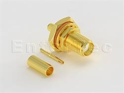  SMA(F) S/T Bulkhead Jack With O-Ring  For RG-174/316                                                                                                                                                                                                                                                                                                                                                                                                                                                                                                                                                                                                                                                                                                                                                                            